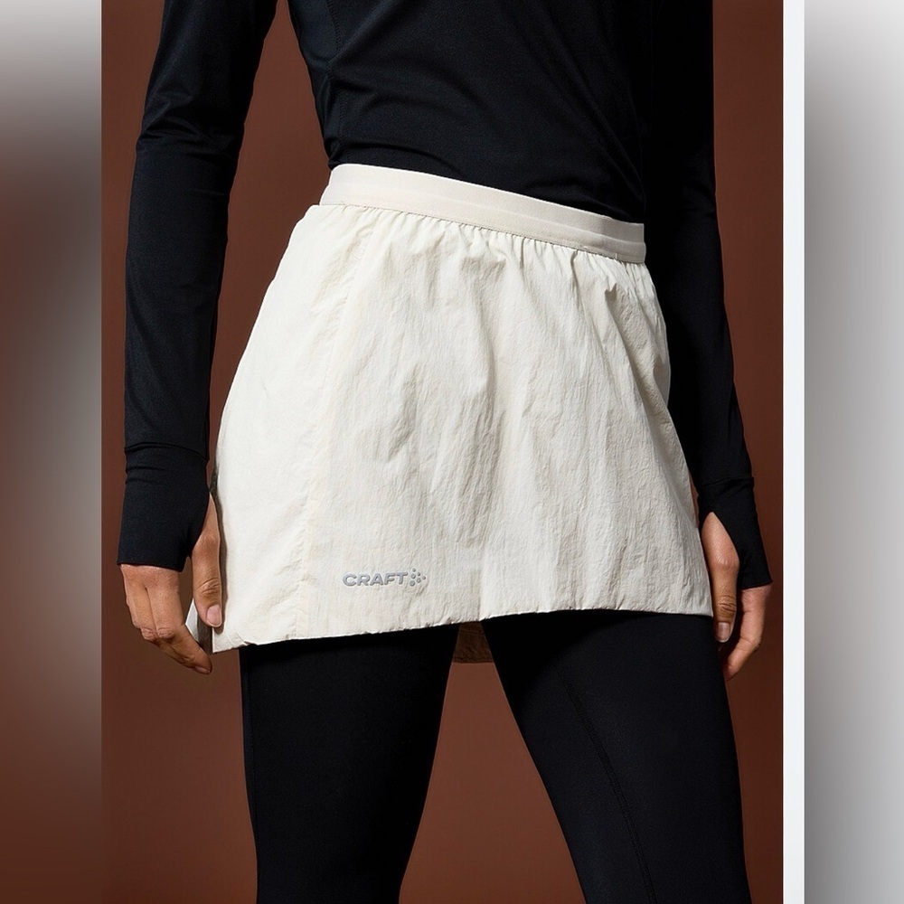 Craft Subskirt 4 Insulated Running Skirt Beige Small Windproof Warm